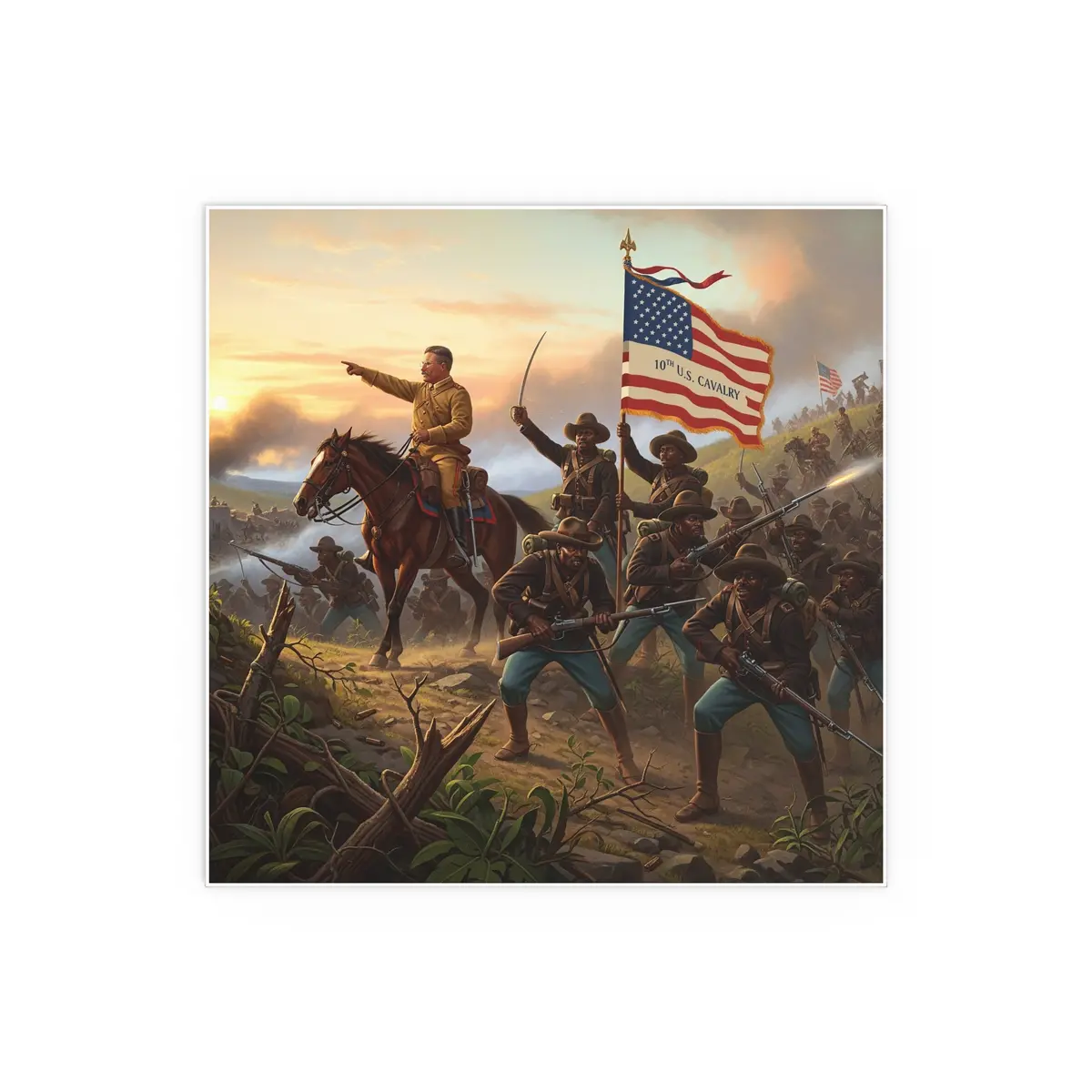 Indoor And Outdoor Silk Posters - Charge Up Janjuan Hill 6