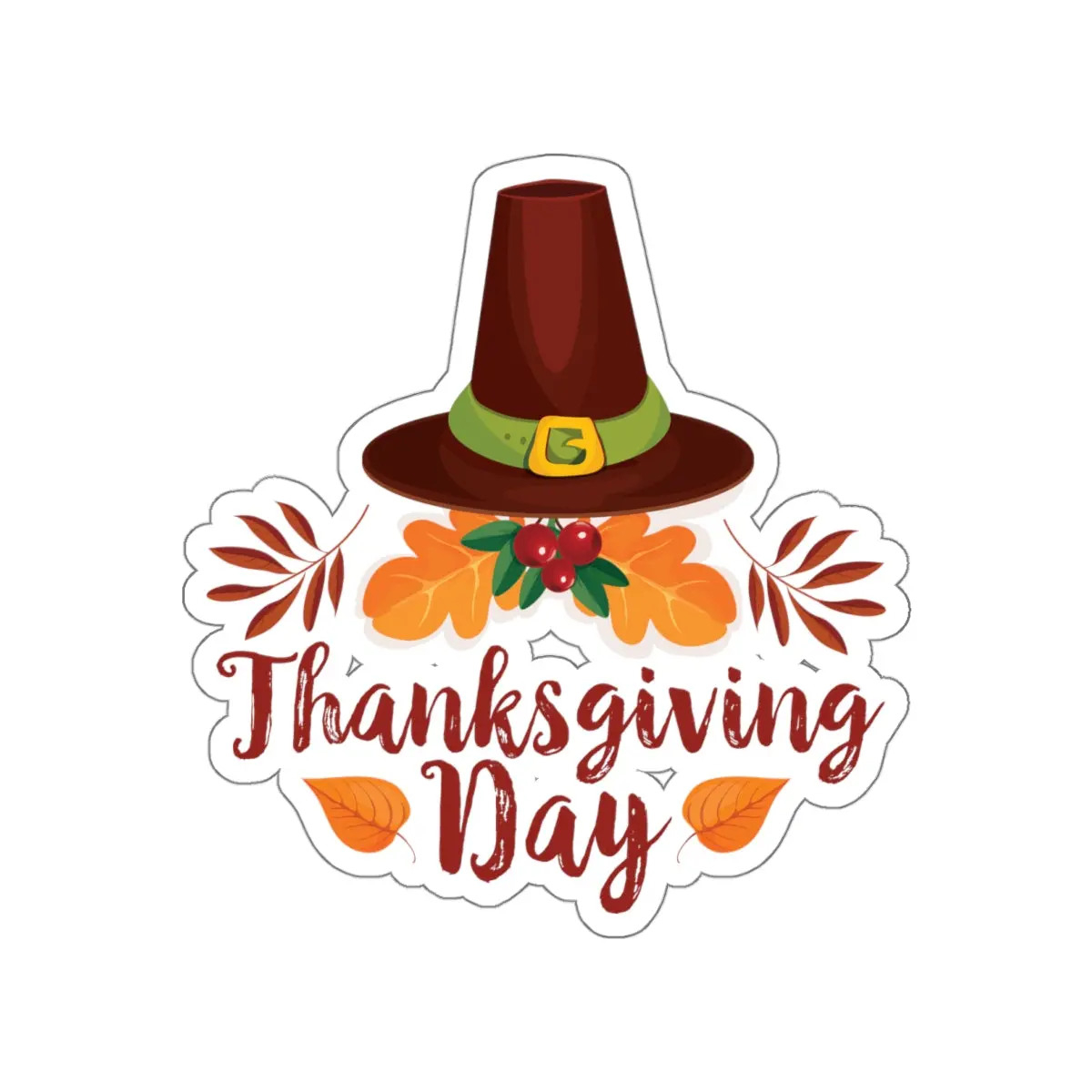 Die-Cut Stickers - Thanksgiving Day - Happy Thanksgiving Day 4