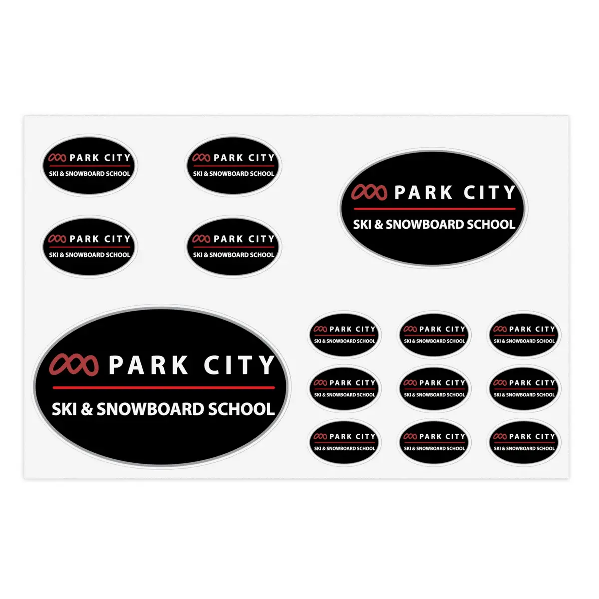 Park City Ski & Snowboard School Sticker Sheet Bundle - Fun Decals For Skiers, Vacation Souvenirs, Snowboard Gear, Winter Sports Decor 1