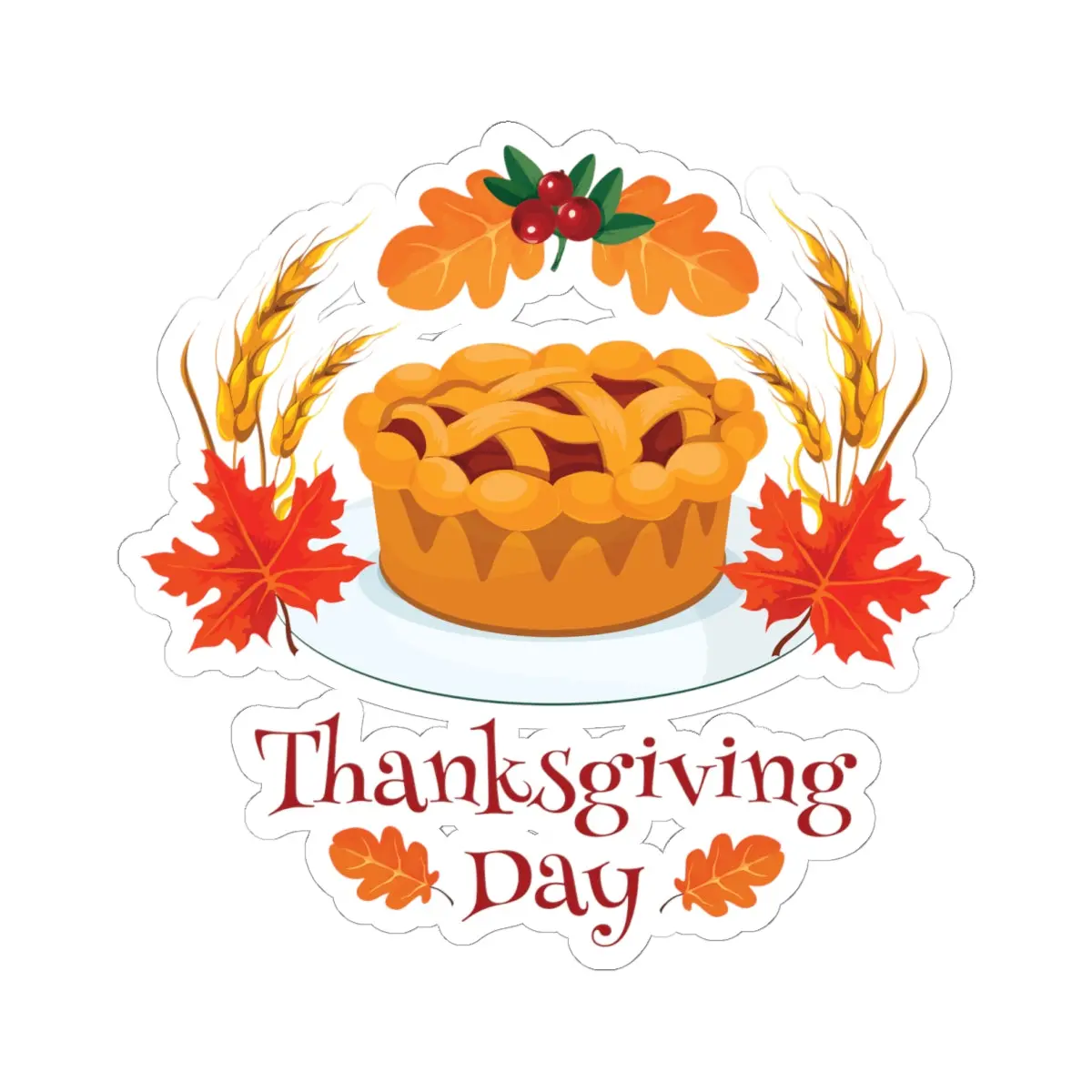 Kiss-Cut Stickers - Thanksgiving Day 7