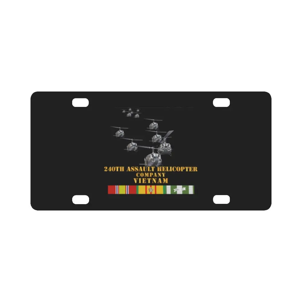 Army - 240Th Assault Helicopter Co W Vn Svc Classic License Plate 1