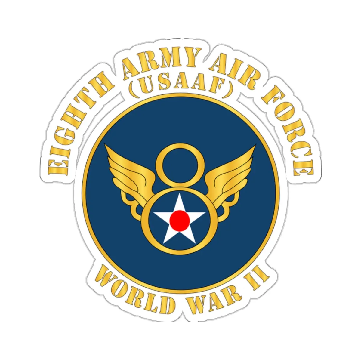 Kiss-Cut Stickers - Aac - 8Th Air Force - Wwii - Usaaf X 300 1