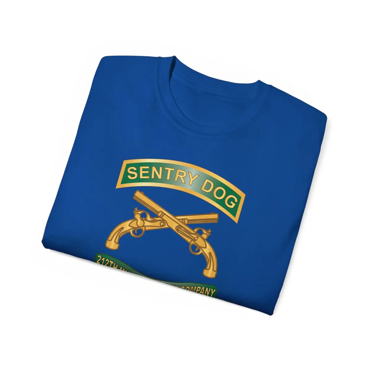 Unisex Ultra Cotton Tee - Army - Sentry Dog - 212Th Military Police Company W Br - Ribbon Vietnam War Veteran W Vn Svc X 300 46