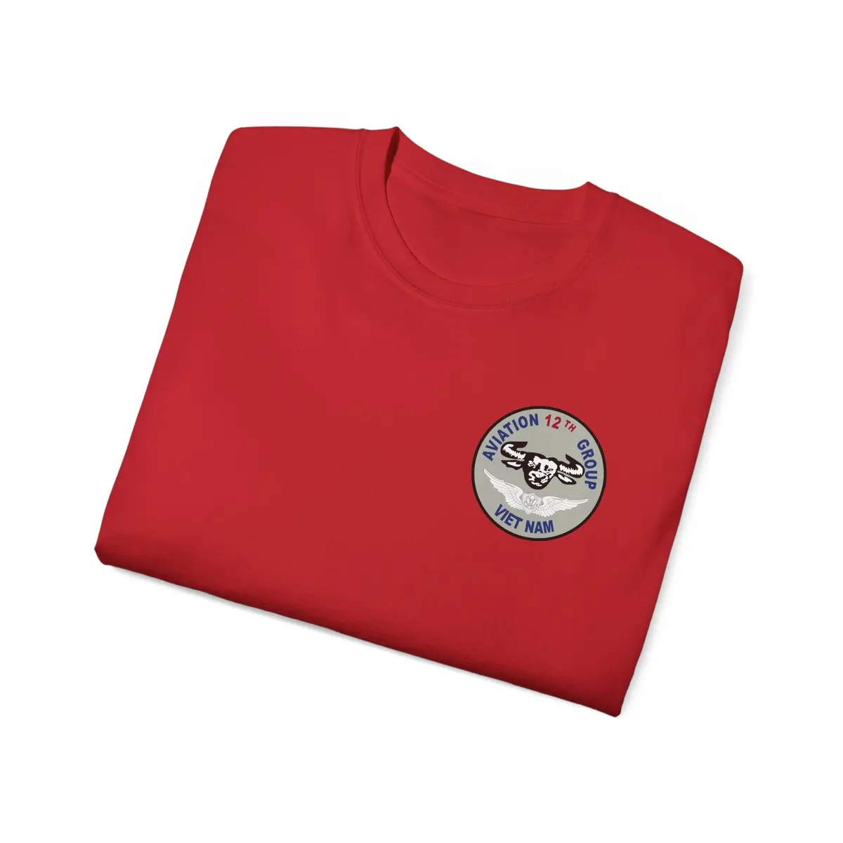 Unisex Ultra Cotton Tee - Vietnam Combat Aviation Vet W Air Crew Badges - 12Th Aviation Group - Vietnam - Ssi - Sgt Howard Meyers - 1968-1969 Svc X 300 52