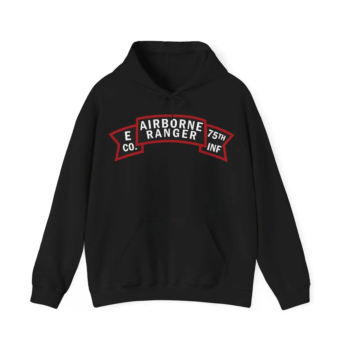 Unisex Heavy Blend Hooded Sweatshirt - Army - E Co - Airborne Ranger - 75Th Infantry - Hoodie 3