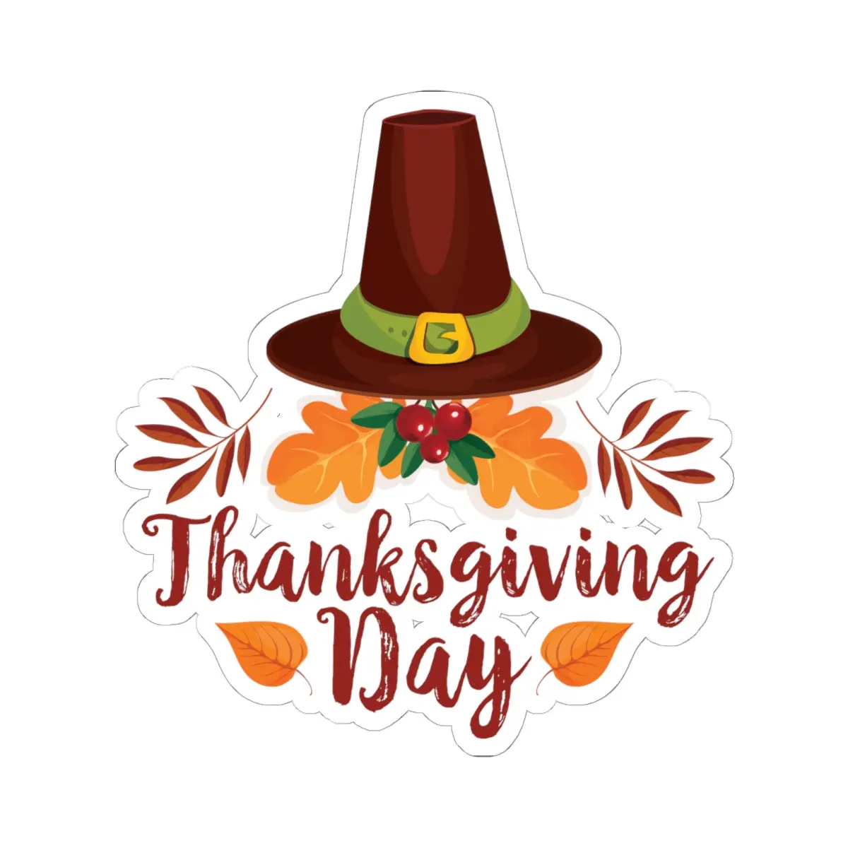 Kiss-Cut Stickers - Thanksgiving Day - Happy Thanksgiving Day 7