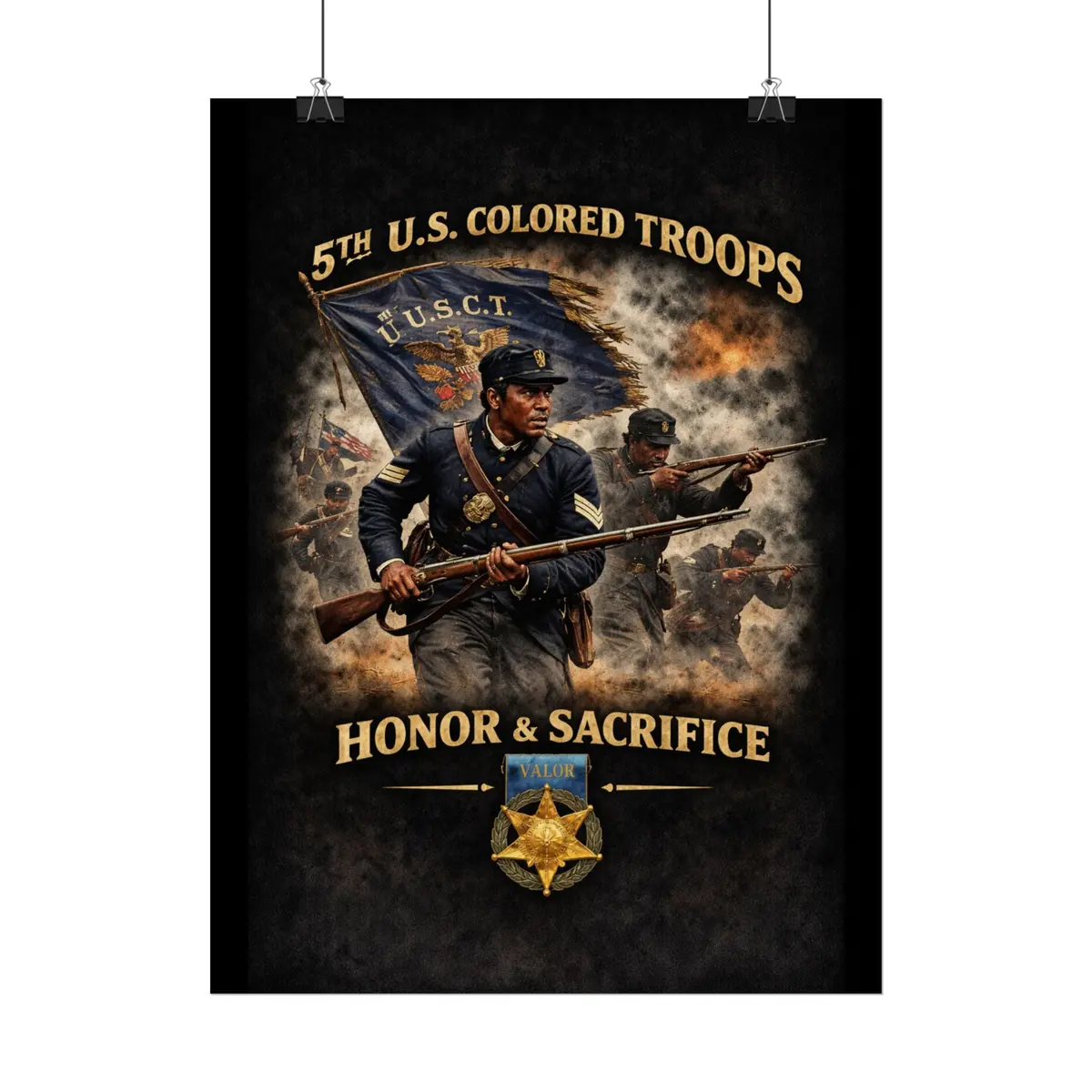 Posters - Honoring The 5Th Usct, 1864 - Right 7
