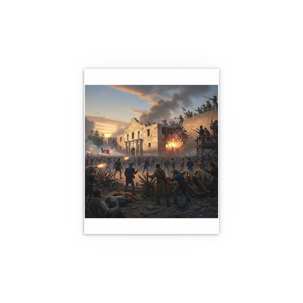 Indoor And Outdoor Silk Posters - Battle Of The Alamo 7