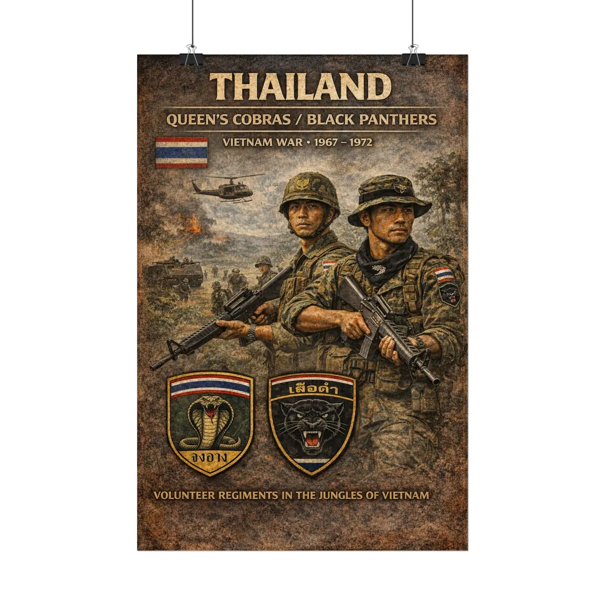 Posters - Thailand's War Heroes Cobras And Panthers 15