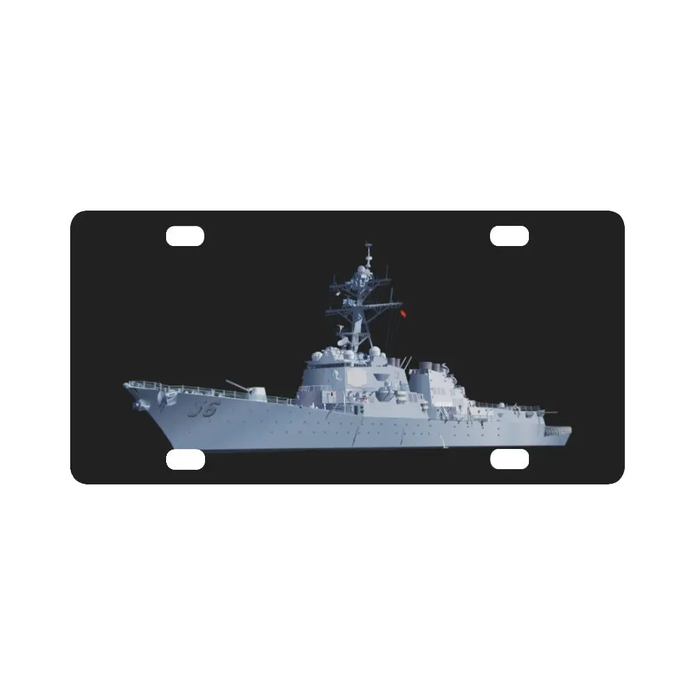 Navy - Destroyer - Uss John S Mccain - Ship Only Wo Txt Classic License Plate 1