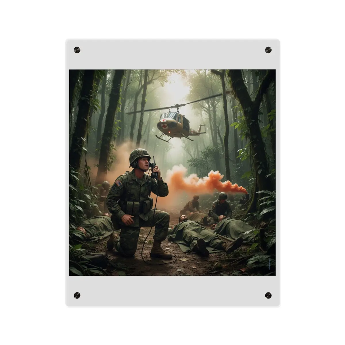 Acrylic Wall Art Panel - Medevac Request - Vietnam 8