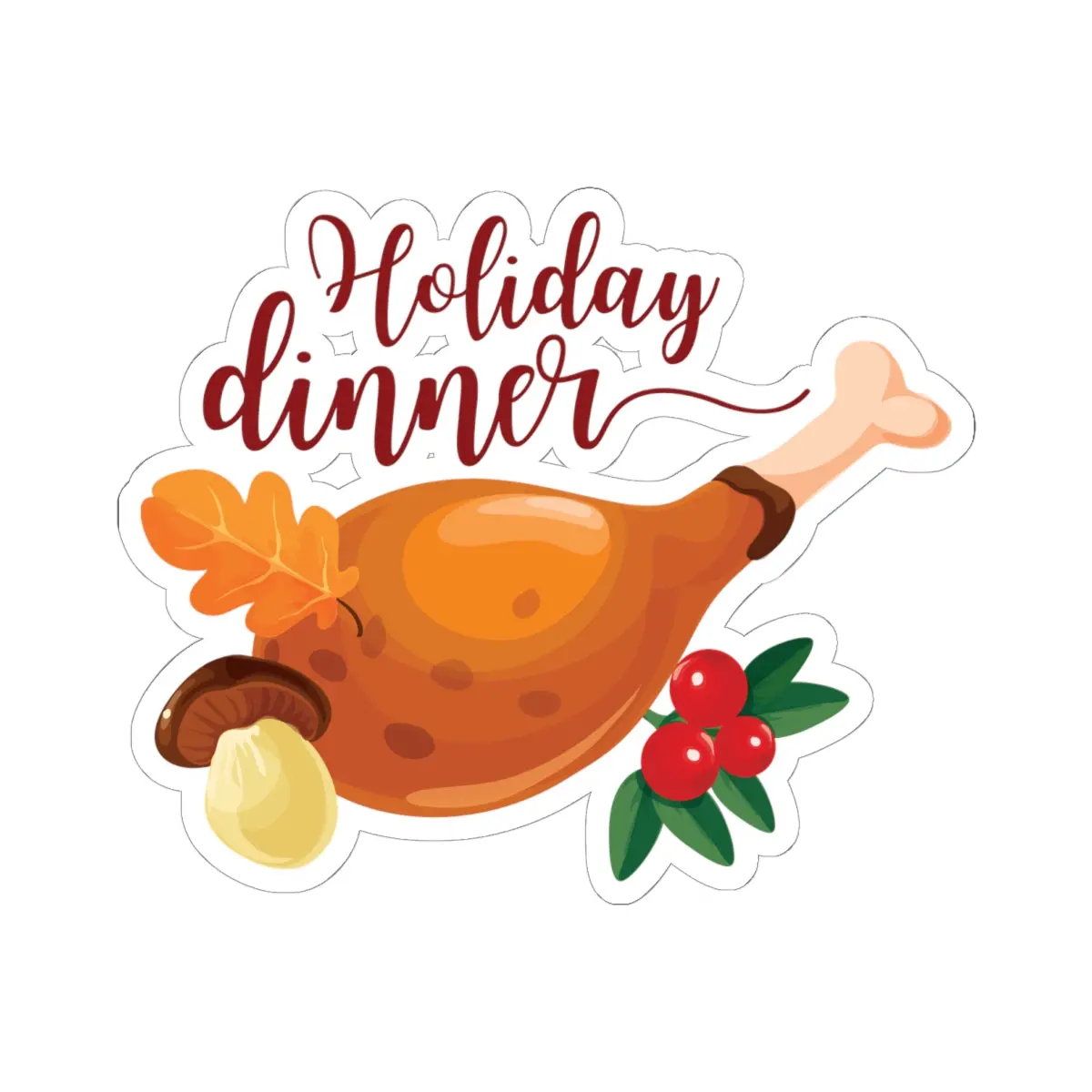 Kiss-Cut Stickers - Holiday Dinner 7