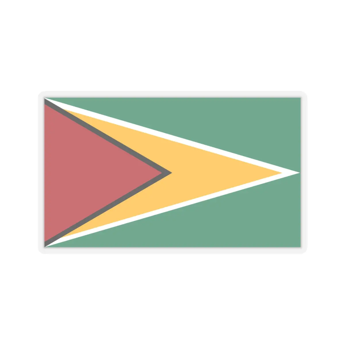 Kiss-Cut Stickers - Flag - Republic Of Guyana Wo Txt X 300 8