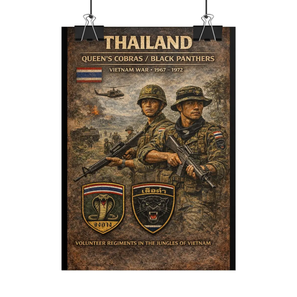 Posters - Thailand's War Heroes Cobras And Panthers 2