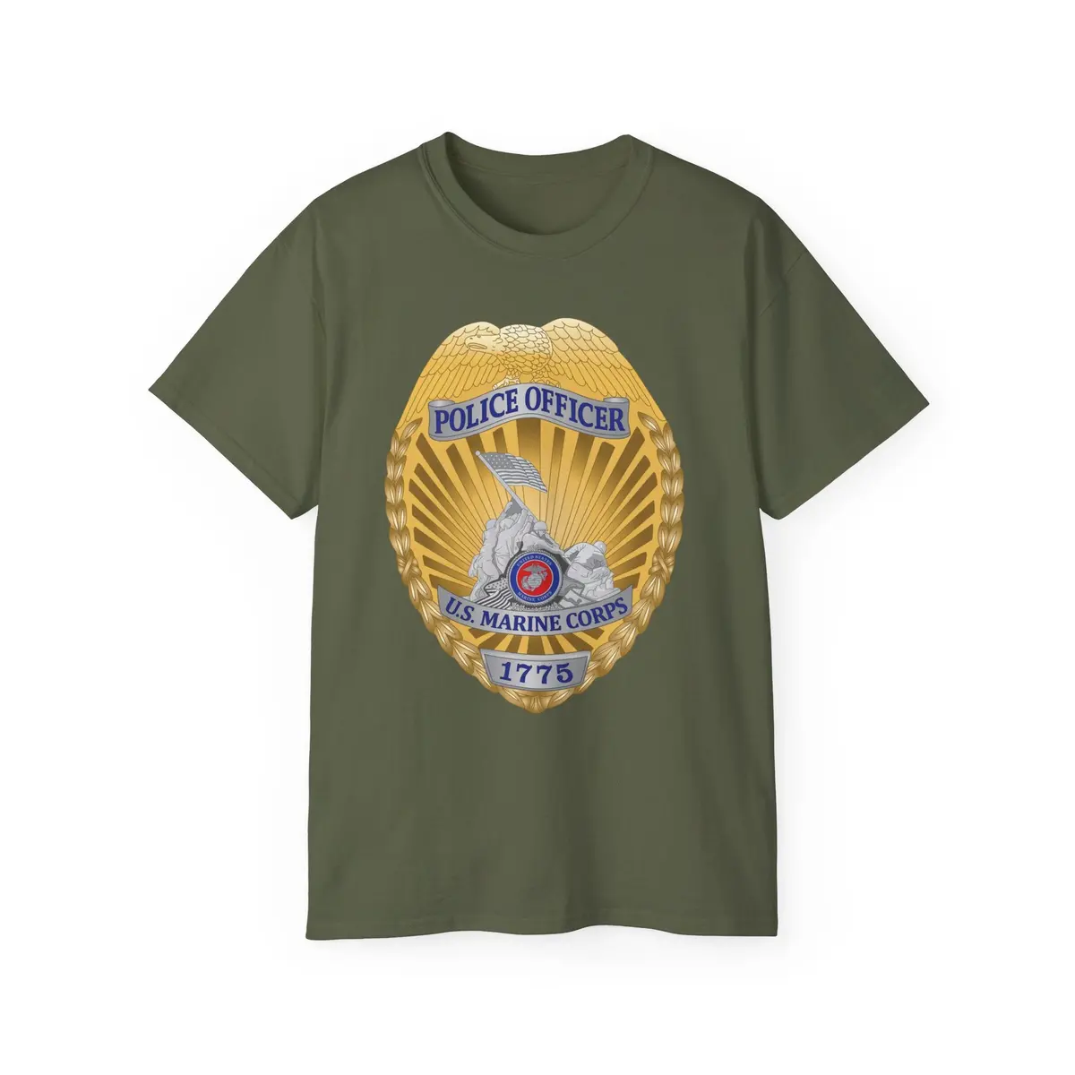 Unisex Ultra Cotton Tee - Usmc - Police Officer -  U.S. Marine Corps 1775 X 300 6