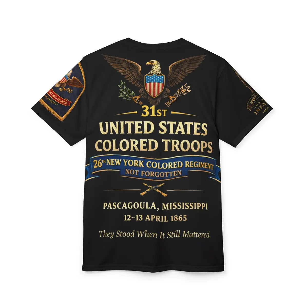 26Th New York / 31St Usct Battle Of Pascagoula Tee — April 12–13, 1865 4