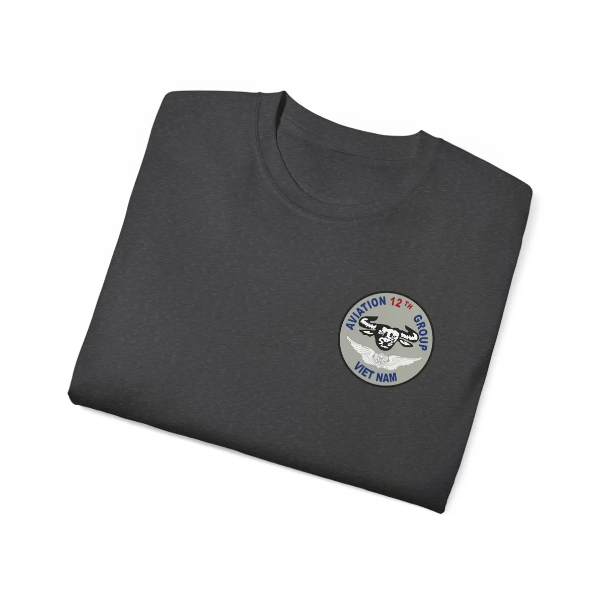 Unisex Ultra Cotton Tee - Vietnam Combat Aviation Vet W Air Crew Badges - 12Th Aviation Group - Vietnam - Ssi - Sgt Howard Meyers - 1968-1969 Svc X 300 37
