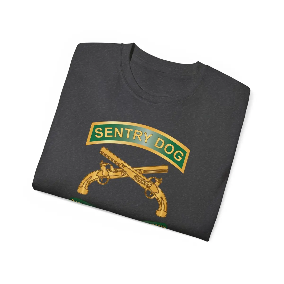 Unisex Ultra Cotton Tee - Army - Sentry Dog - 212Th Military Police Company W Br - Ribbon X 300 37