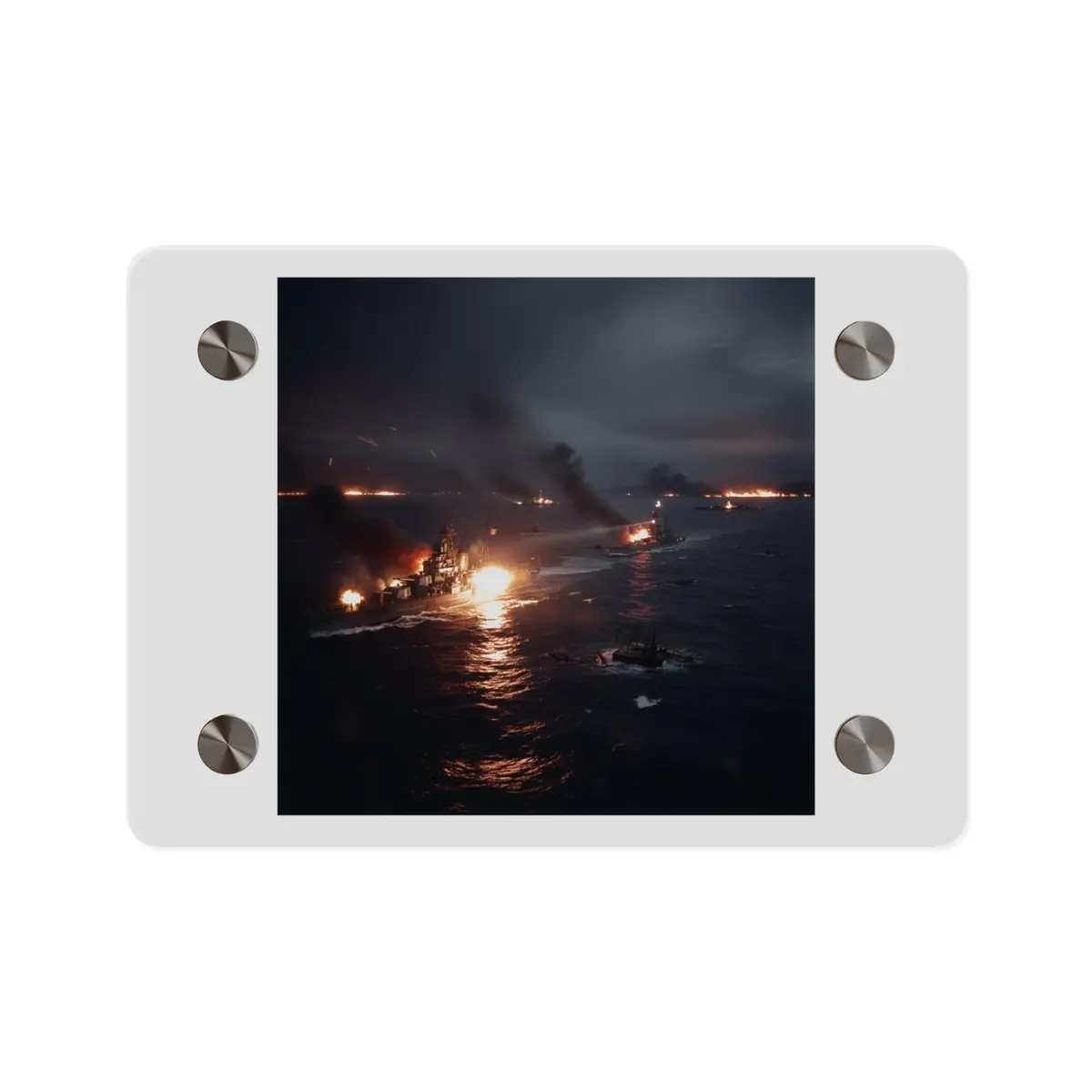 Acrylic Wall Art Panel - Wwii Suda Straights Battle 1