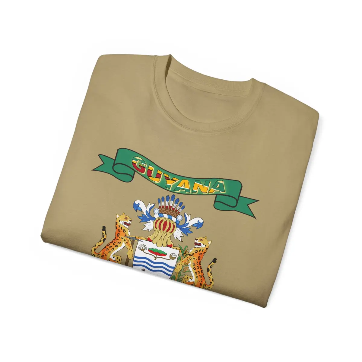Unisex Ultra Cotton Tee - Coa - Coat Of Arms Of Guyana - Coat Of Arms X 300 14