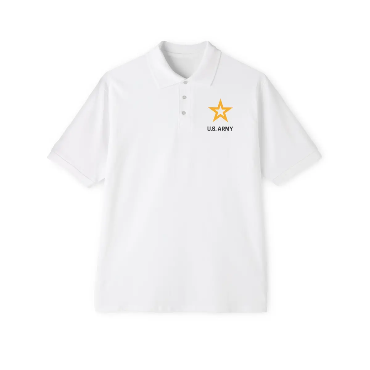 Men's Piqué Polo - Army Star W Us Army 4