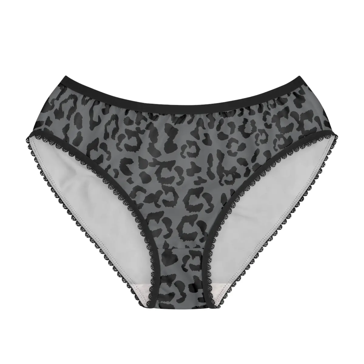 Women's Briefs - Leopard Camouflage - Battleship Color 1