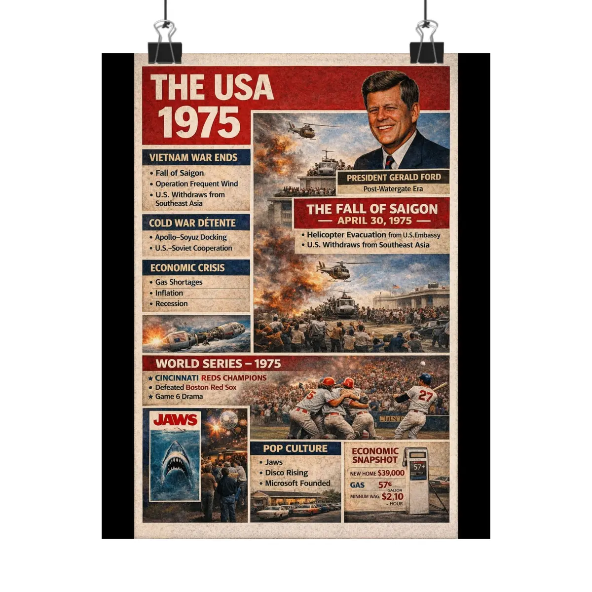 Matte Poster - The Usa - 1975 1