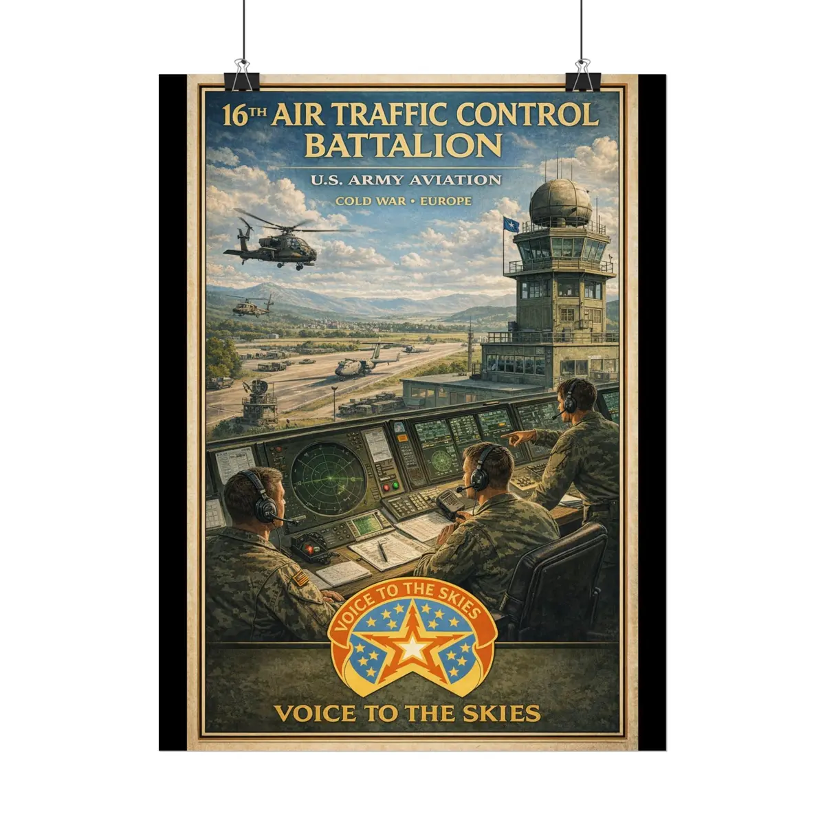 Rolled Posters - 16Th Air Traffic Control Battalion - Dui 7