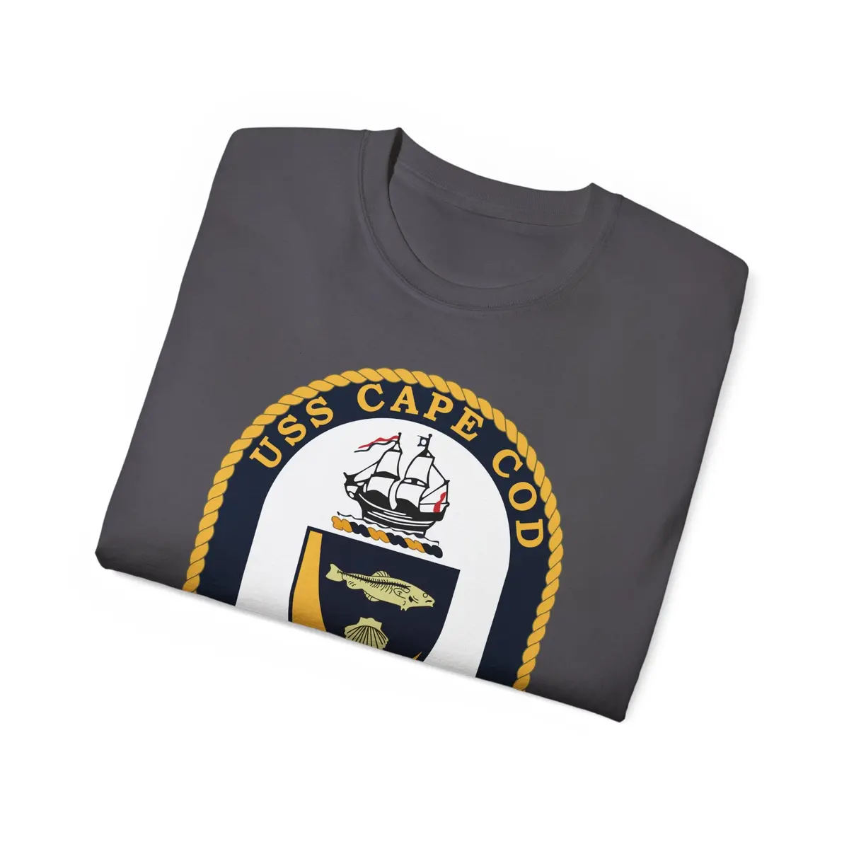 Unisex Ultra Cotton Tee - Navy - Uss Cape Cod (Ad 43) Wo Txt X 300 43