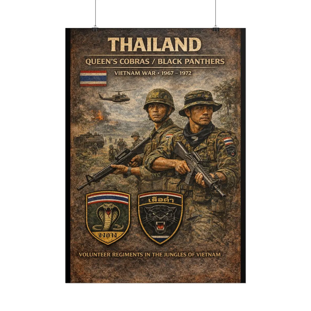 Posters - Thailand's War Heroes Cobras And Panthers 16