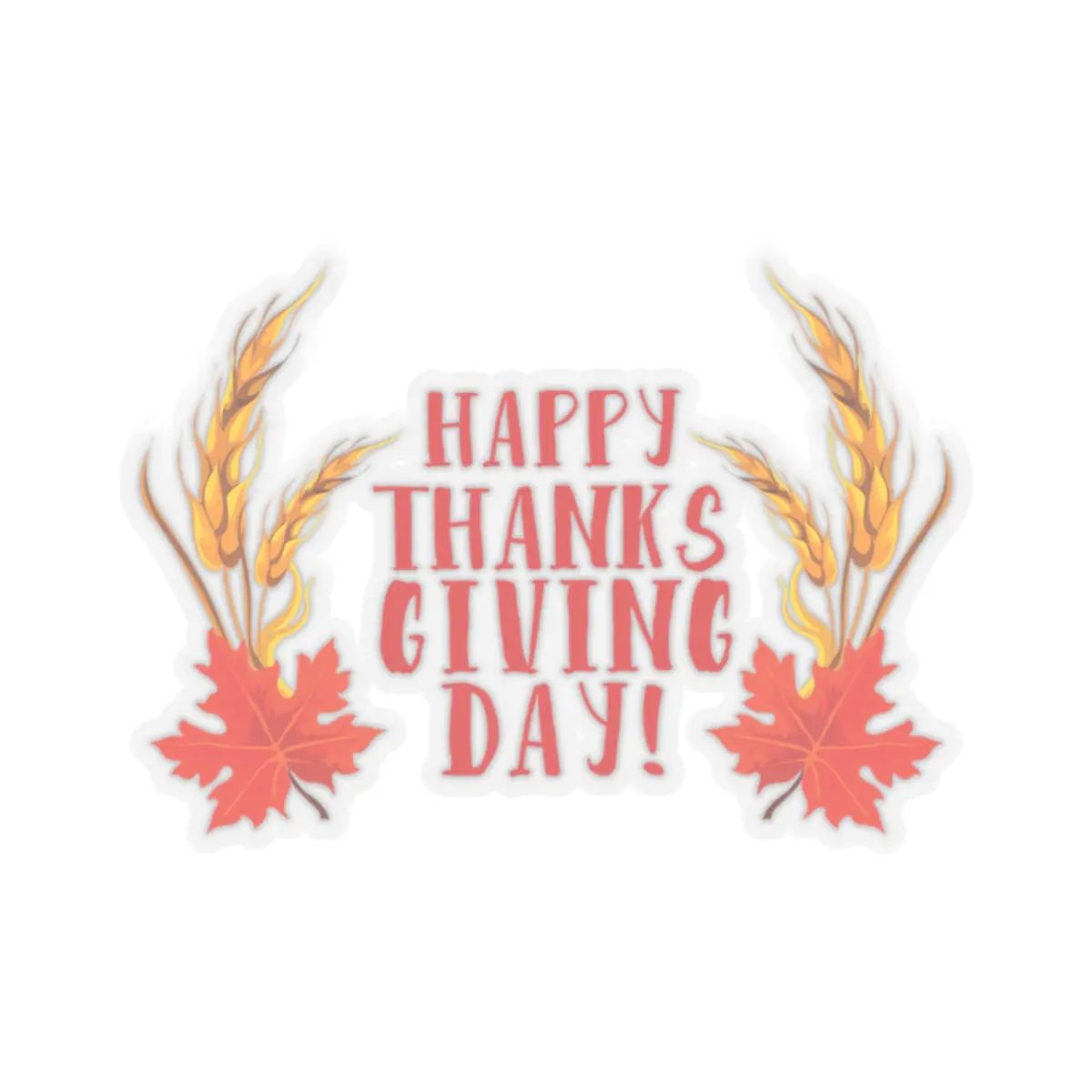 Kiss-Cut Stickers - Happy Thanksgiving Day 2