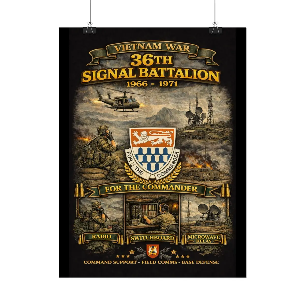 Posters - Vietnam War Signal Support Tribute 7