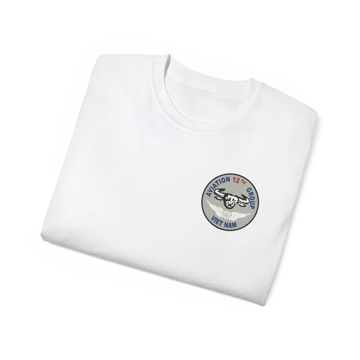 Unisex Ultra Cotton Tee - Vietnam Combat Aviation Vet W Air Crew Badges - 12Th Aviation Group - Vietnam - Ssi - Sgt Howard Meyers - 1968-1969 Svc X 300 19