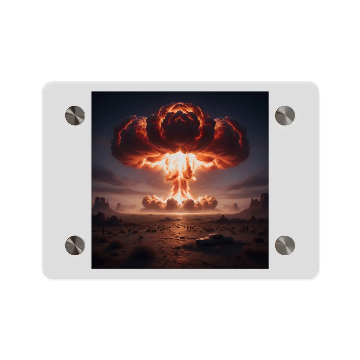 Acrylic Wall Art Panel - Atomic Blast In The Desert 1
