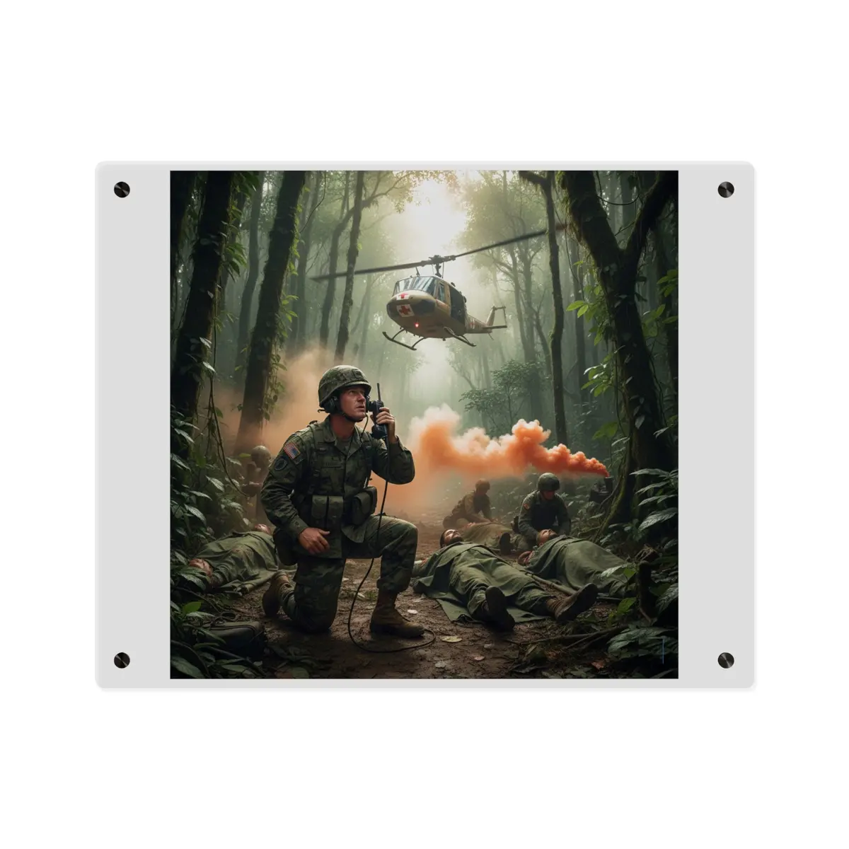 Acrylic Wall Art Panel - Medevac Request - Vietnam 4