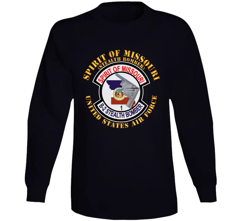 Usaf - B2 - Spirit Of Missouri - Stealth Bomber Long Sleeve 1