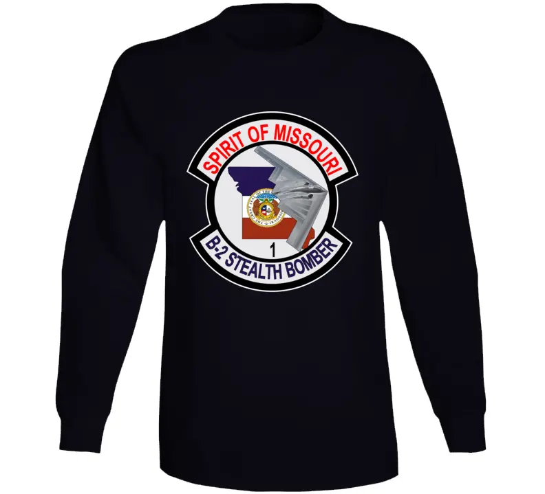 Usaf - B2 - Spirit Of Missouri - Stealth Bomber Wo Txt Long Sleeve 1