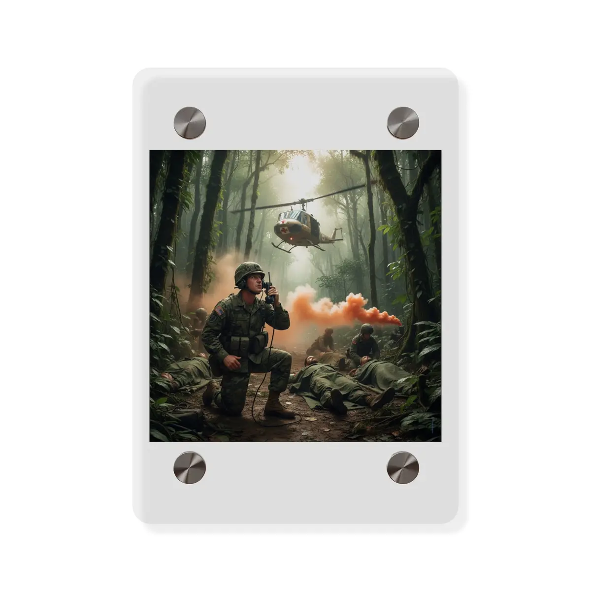Acrylic Wall Art Panel - Medevac Request - Vietnam 5
