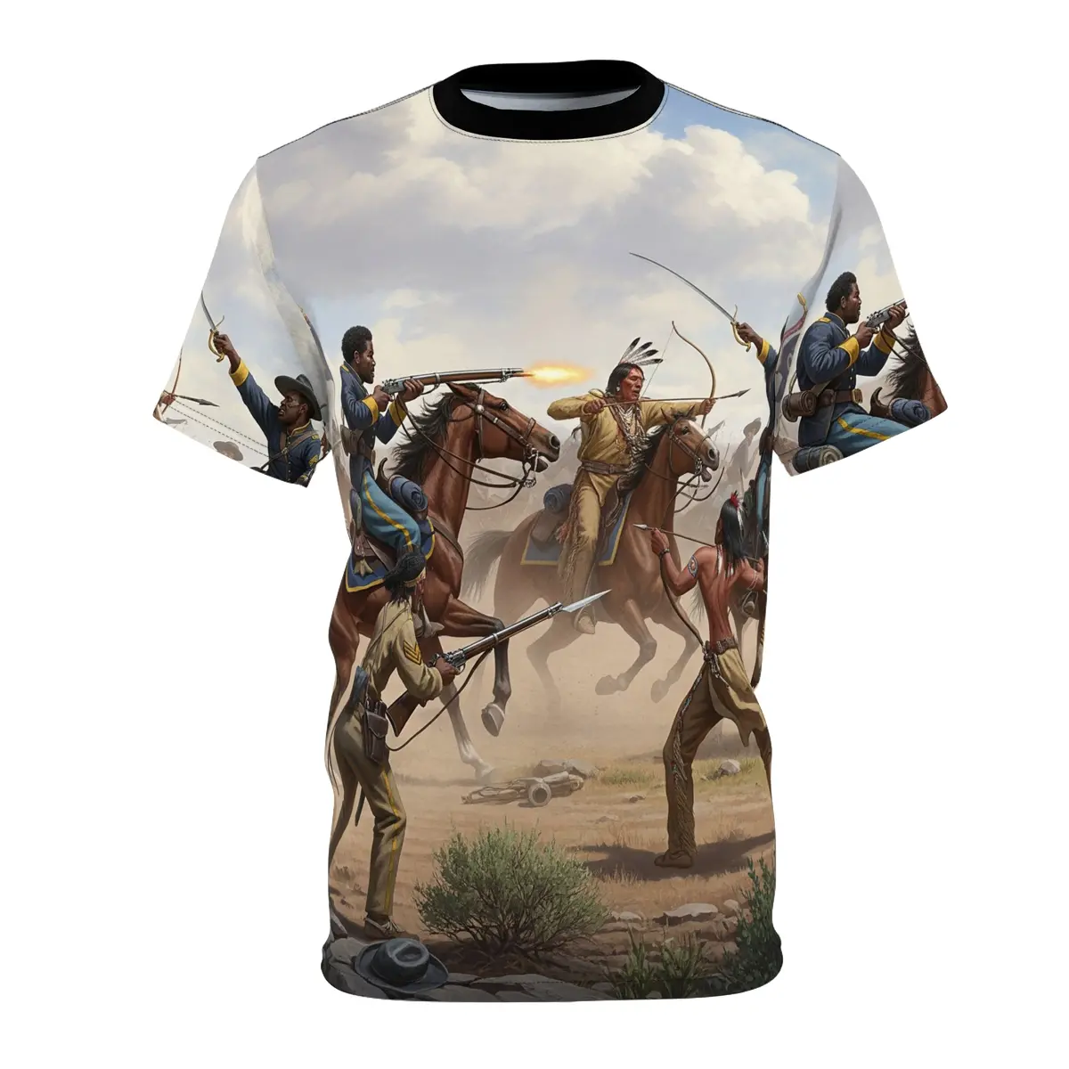 Unisex Tee - 9Th Cavalry Regiment Indian Wars Aop Shirt 1