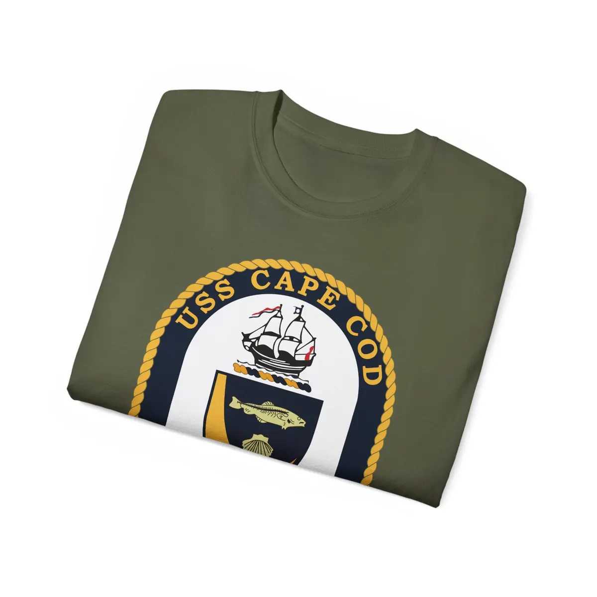 Unisex Ultra Cotton Tee - Navy - Uss Cape Cod (Ad 43) Wo Txt X 300 31