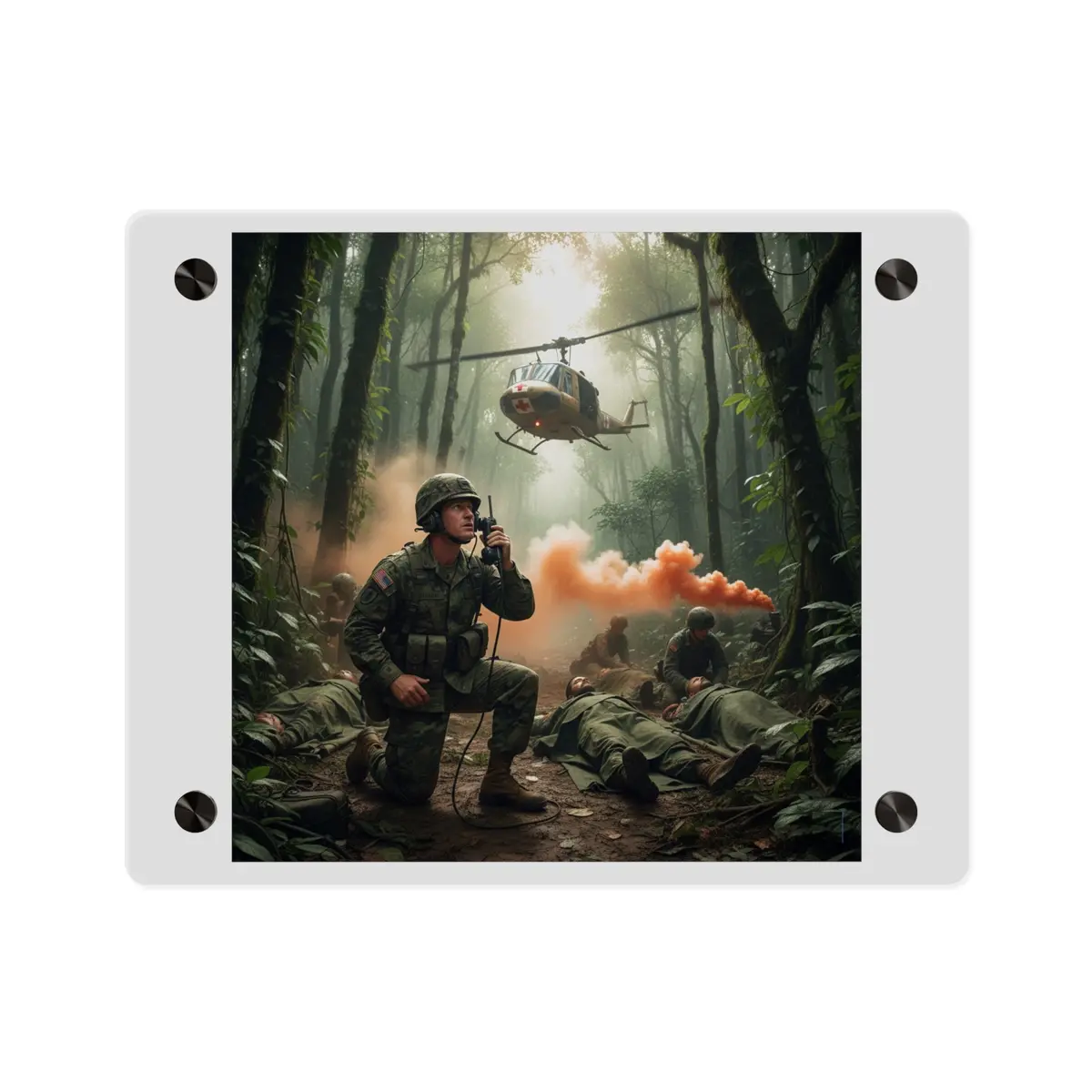 Acrylic Wall Art Panel - Medevac Request - Vietnam 2