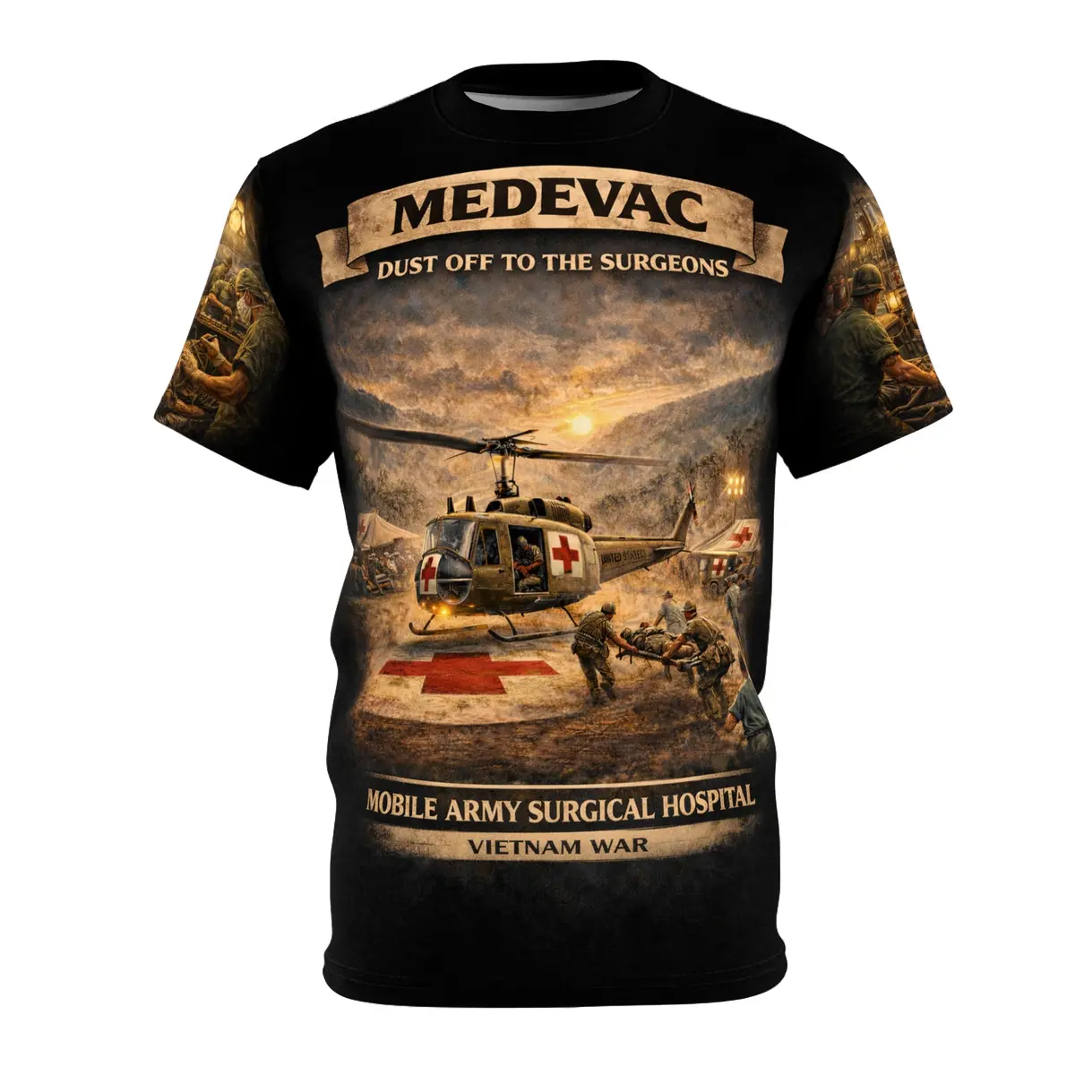 Mash Mobile Army Surgical Hospital Tribute Tee — Vietnam Veteran Memorial Shirt 1