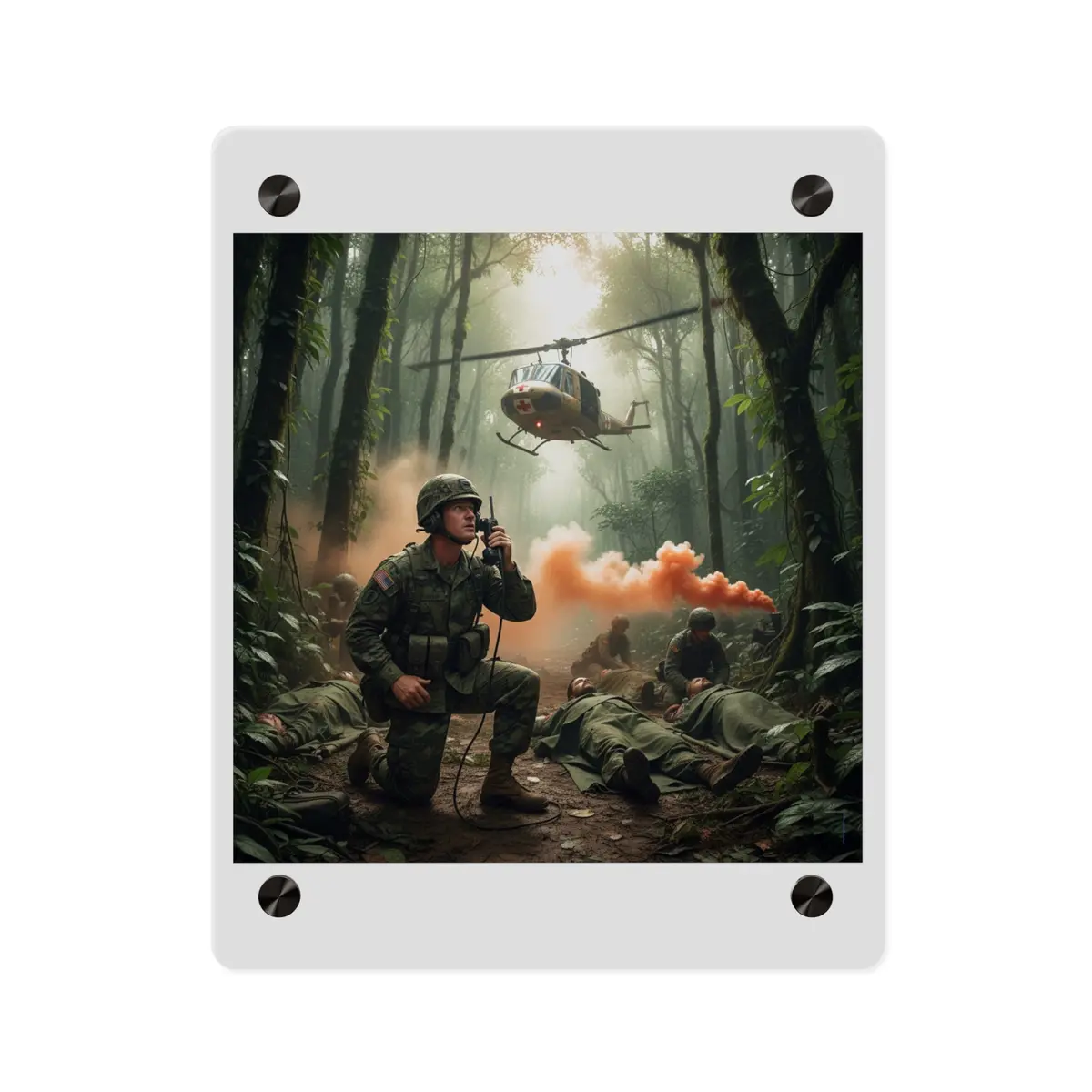 Acrylic Wall Art Panel - Medevac Request - Vietnam 6