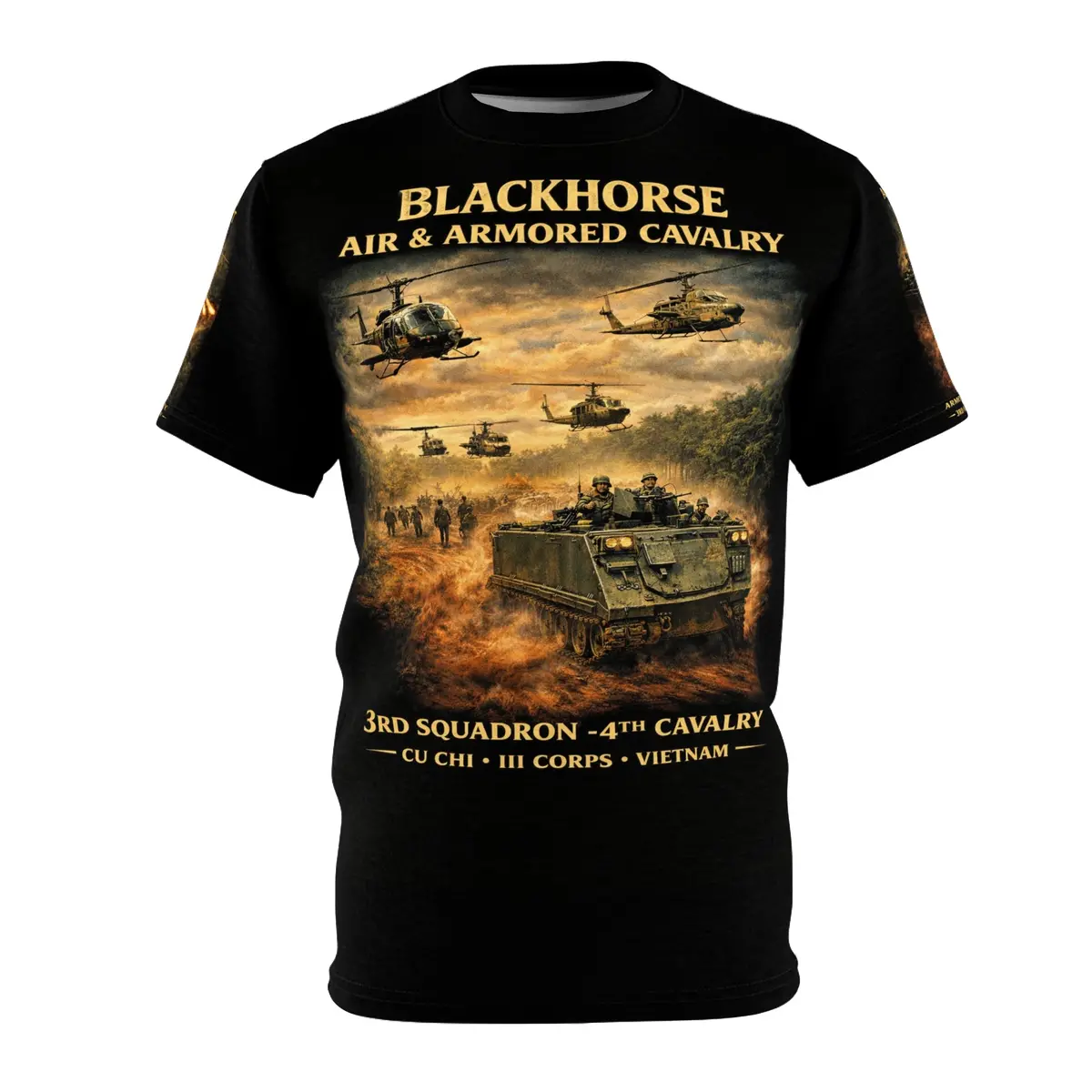 3Rd Squadron, 4Th Cavalry Tribute Tee — 25Th Infantry Division (Cu Chi Base Camp, Vietnam) 1