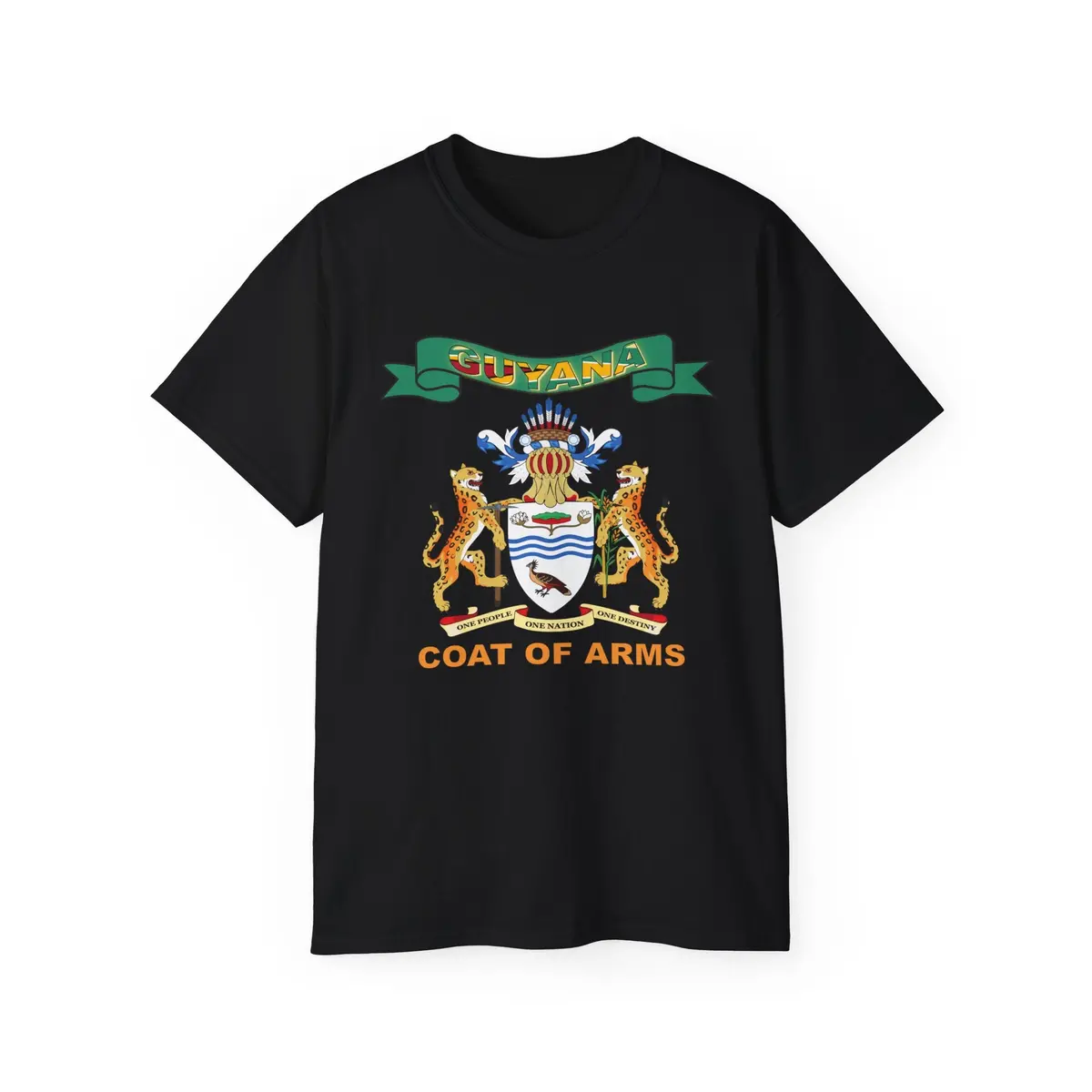 Unisex Ultra Cotton Tee - Coa - Coat Of Arms Of Guyana - Coat Of Arms X 300 4