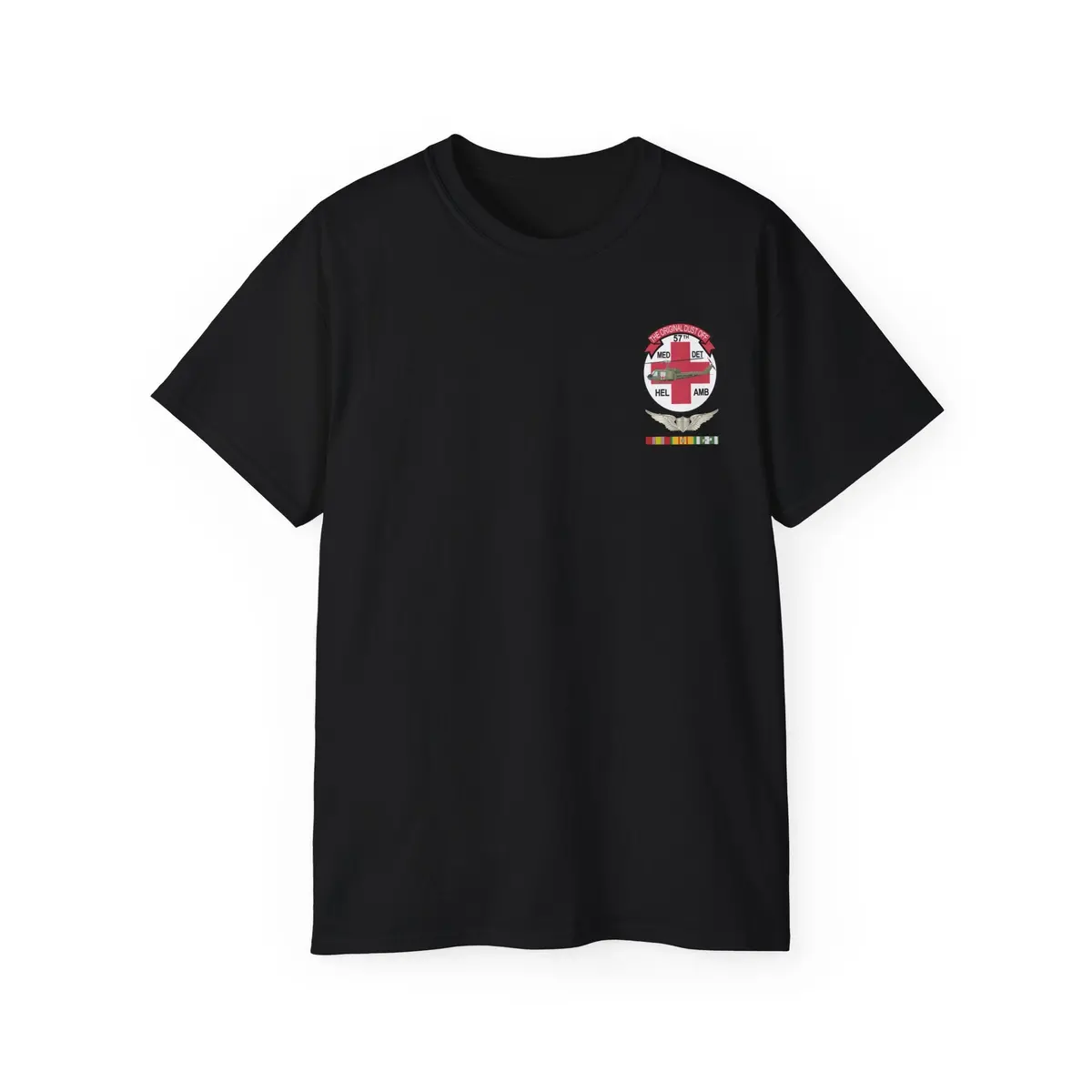 Unisex Ultra Cotton Tee - 57Th Medical Co - Original Dustoff - Vietnam W Pilot Wings W Vn Svc 4