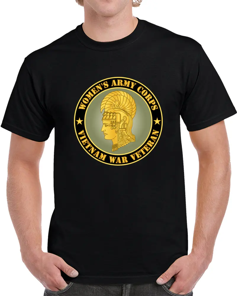 Army - Women's Army Corps - Vietnam War Veteran T Shirt 1