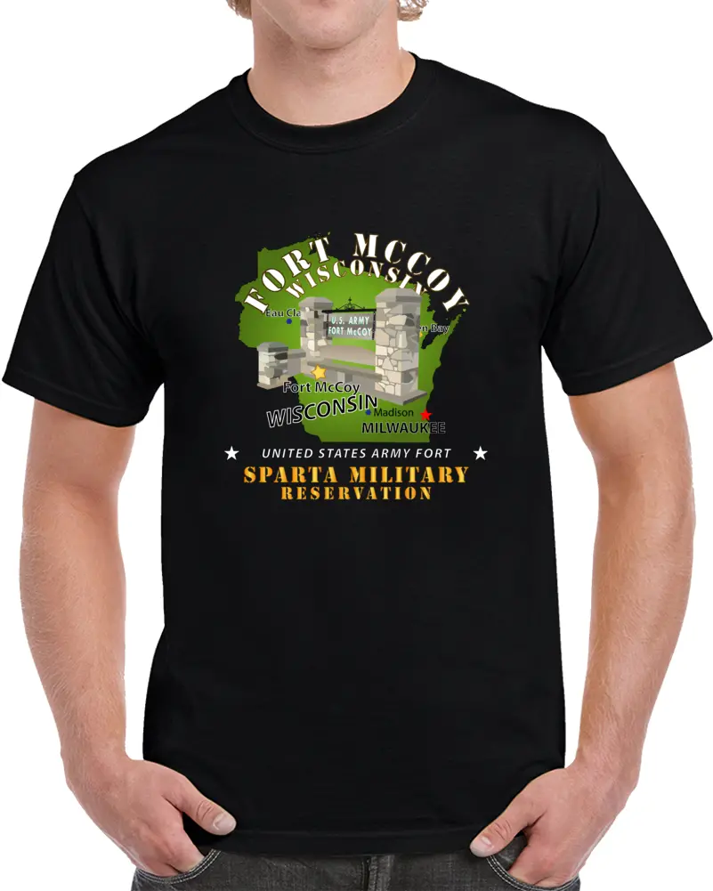 Army - Ft Mccoy Wi - Sparta Military Resv - White T Shirt 1