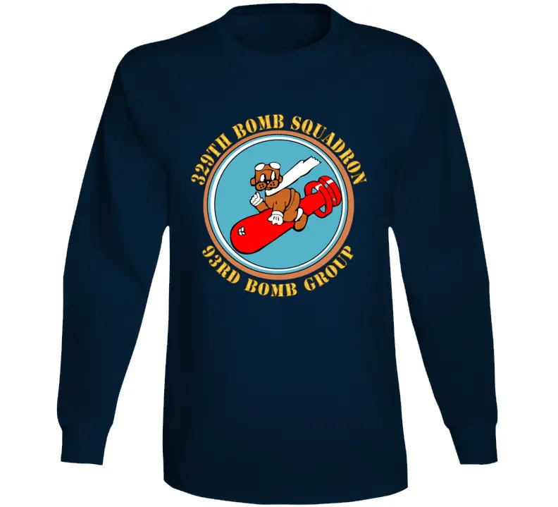 Aac - 329Th Bomb Squadron,93Rd Bomb Group - Wwii - Usaaf Long Sleeve T Shirt 1