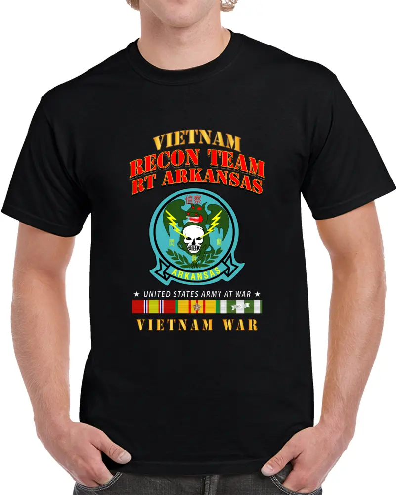 Recon Team -  Recon Team - Rt Arkansas - Dragon - Vietnam War W Vn Svc T Shirt 1